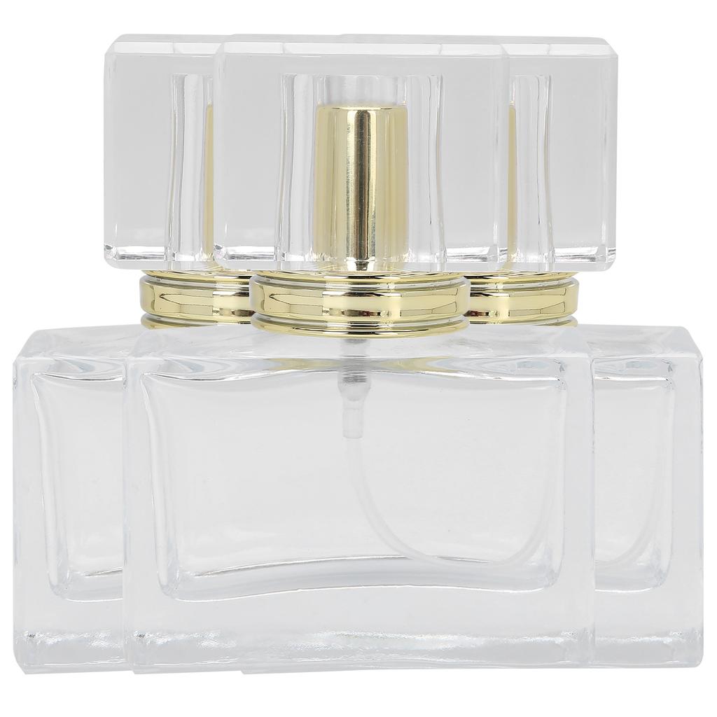 3pcs Glass Empty Perfume Bottle Makeup Refillable Perfume Spray Bottle DispenserGold