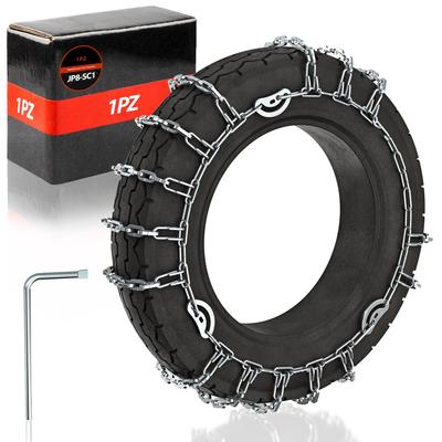 1PZ JP8-SC1 15 Tier 90/90-10 Snow Chain Tire Chain High Density Motorcycle High Grip Anti-Slip Snow Road Sand