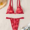 2025 Cross-Border European & American Sexy Print Bikini Swimsuit for Women