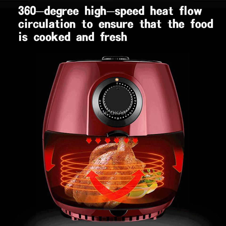 Smart Air Fryer without Oil Home Cooking 4.5L Deep Fryer Cold Rolled Metal Disposable Molding Rock Solid Classical