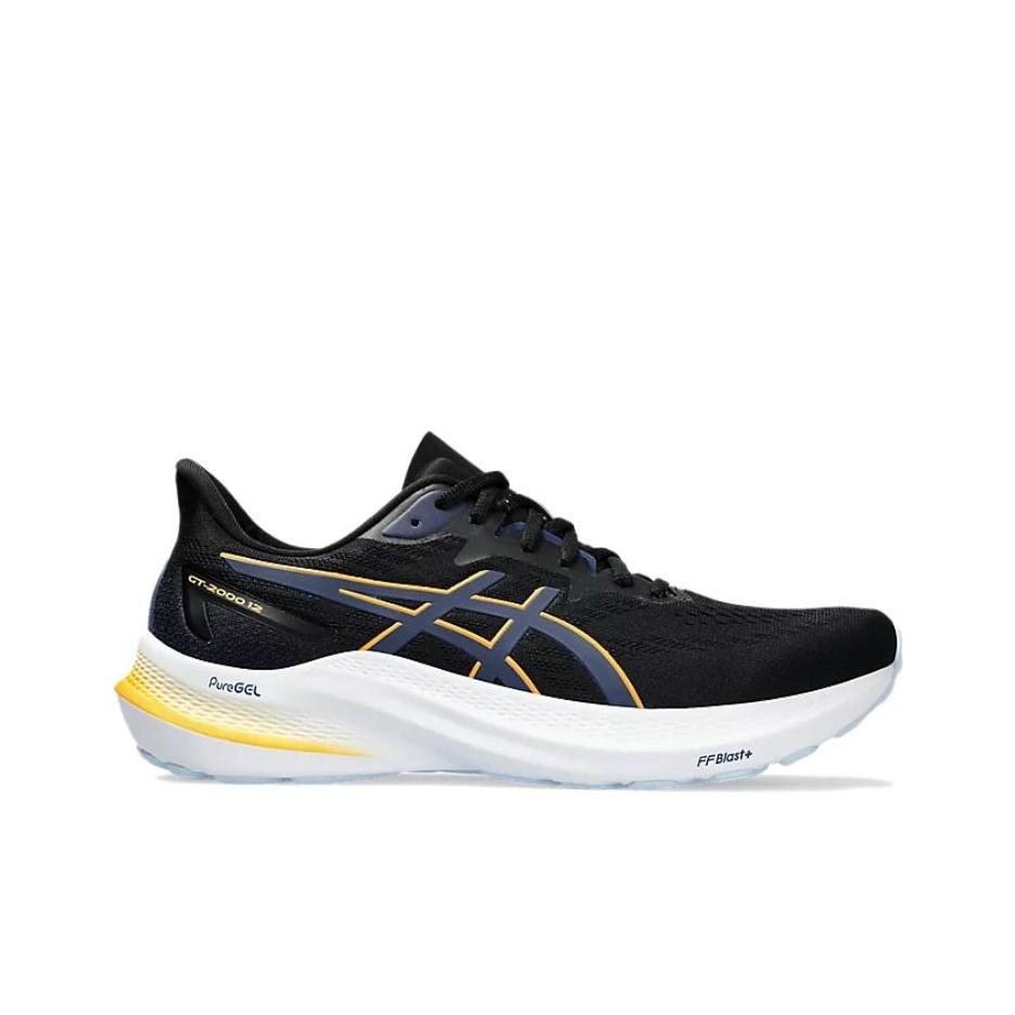 Asics GT 2000 12 Black Fellow Yellow Men Sneakers 1011B691-005