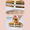 3 Pieces Gold Foil Candy Storage Container Clear PET Jars With Airtight Lids For Kitchen Pantries Organization