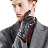 Pierre Cardin Men's Goat Leather Touchscreen Winter Gloves