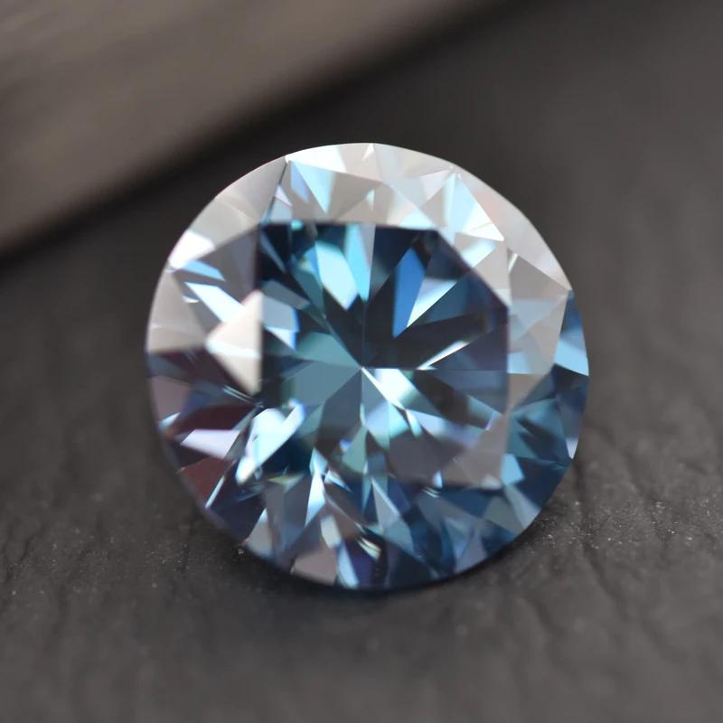Růžový kulatý moissanitový diamant pěstovaný v laboratoři pro výrobu šperků DIY Materiály s tovární cenou