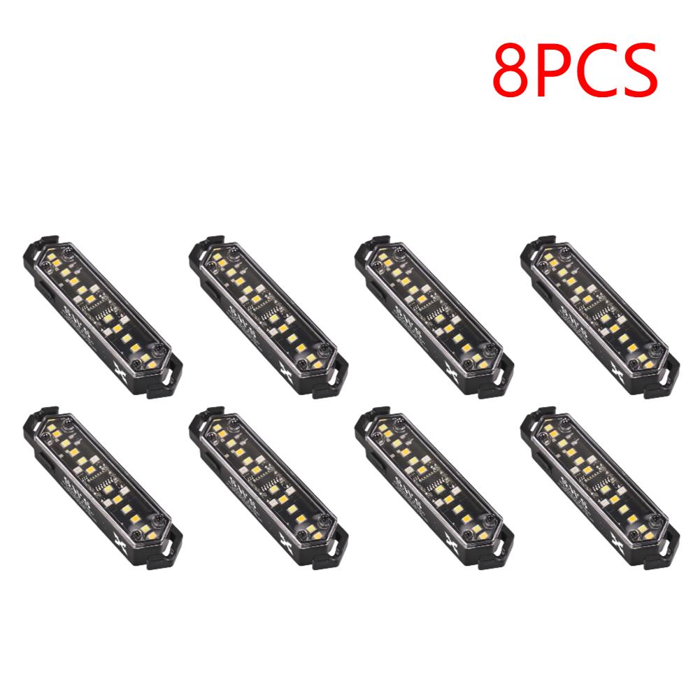 1-10PCS Outdoor Camping Light Warning Wind Rope Buckle Light IPX4 7 Lighting Modes Tent Decorative Lights Waterproof String Lamp