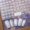 Nail Art 3D Bow Stickers: Thin Black, White, Gold, Silver Decals