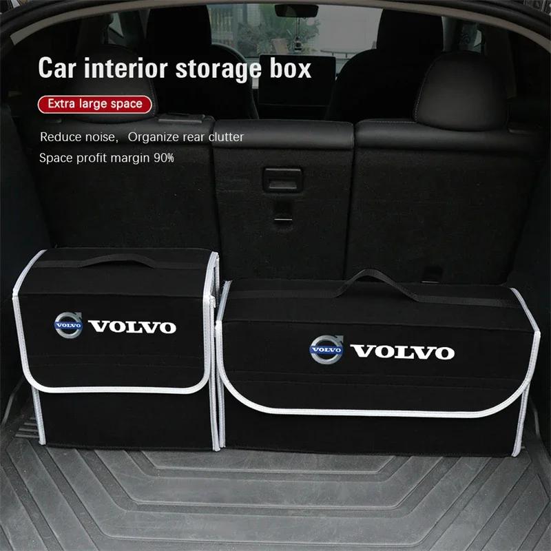 Volvo Scatola Organizzatrice per Bagagliaio Auto Borsa Pieghevole di Grande Capacità per Xc60 Xc90 V40 V60 S60 V50 V90 S80 C40 XC40 V70 XC70 C30 C70