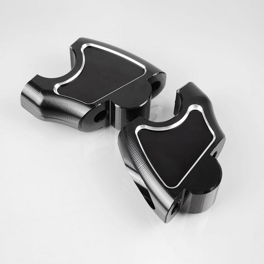 WOOGA Motorcycle Handlebar Risers 45mm Lossless Mount Aluminum Handlebar Raise 25mm Rearward Handlebar Height Up Adapter Fits Honda Rebel CMX 1100 CMX