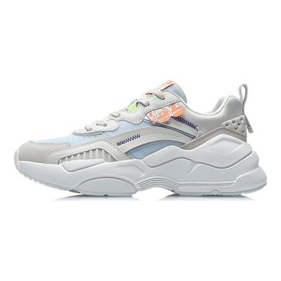 Li Ning Zhu Long Synthetic Leather Fabric Casual Shock Absorbing Non-Slip Wear-Resistant Breathable Lightweight Low-Top Sports Shoes AGCR086-1