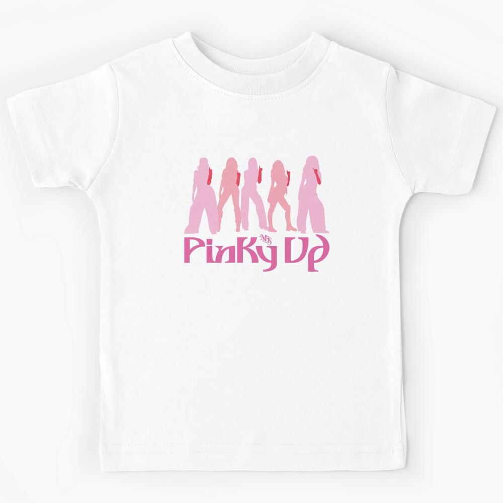 Silhouette design inspired by the group Katseye in the Pinky Up era Kids T-Shirt 130