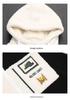 Korean Style Plus Size Mid-Length Lambswool Hoodie for Women - Slimming, Versatile, Thickened, and Cozy.