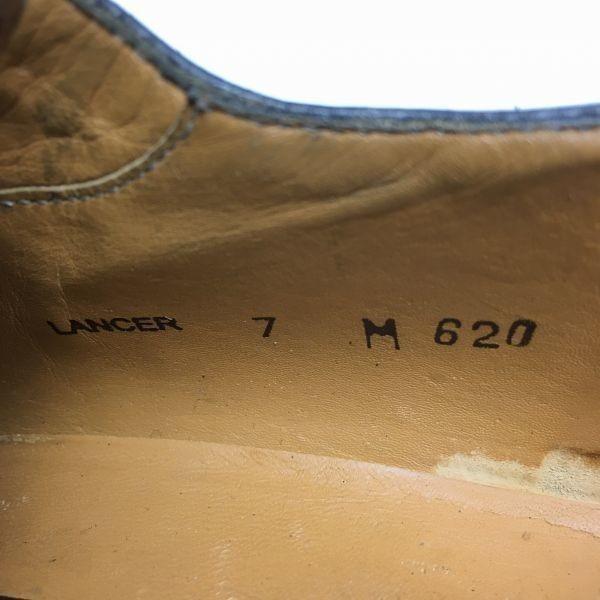 MEZLAN Made In Spain Straight Tip Business Shoes Black Size 7M 25.0 Men's(USED)