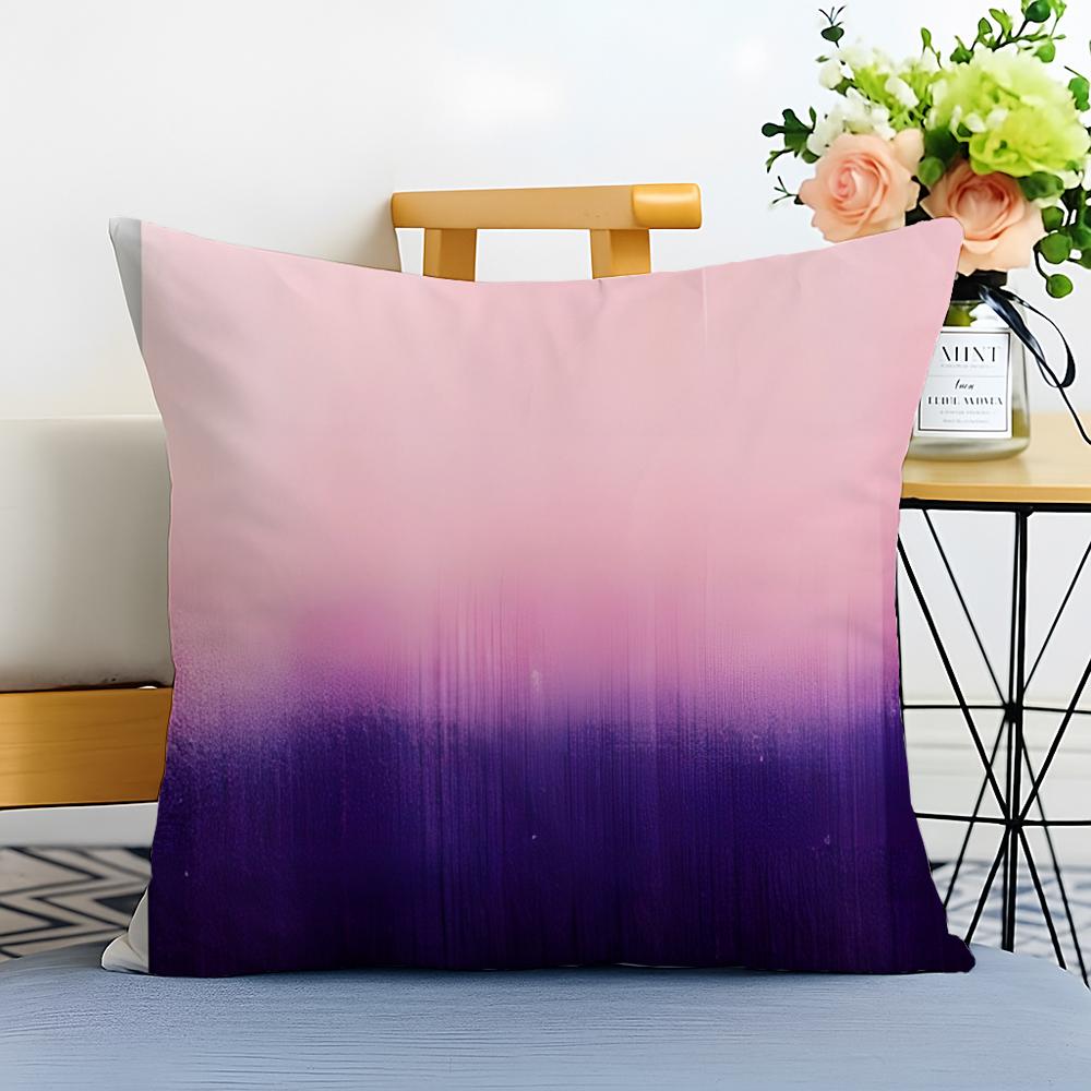 G-Gradient Ink Wash Cushion Cover Washable Linen Pillowcase Soft For Sofa Bed Cozy Home Room Decor