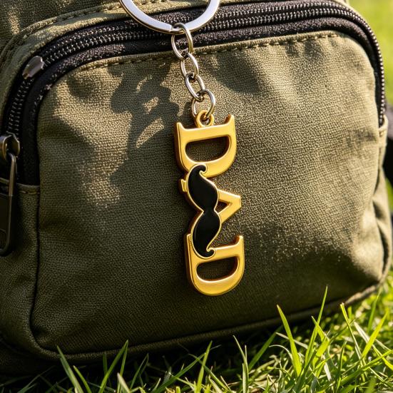 Keychain Pendant Lightweight Metal Texture Portable Key Ring Practical Stylish Keychain for Mother's Day/Father's