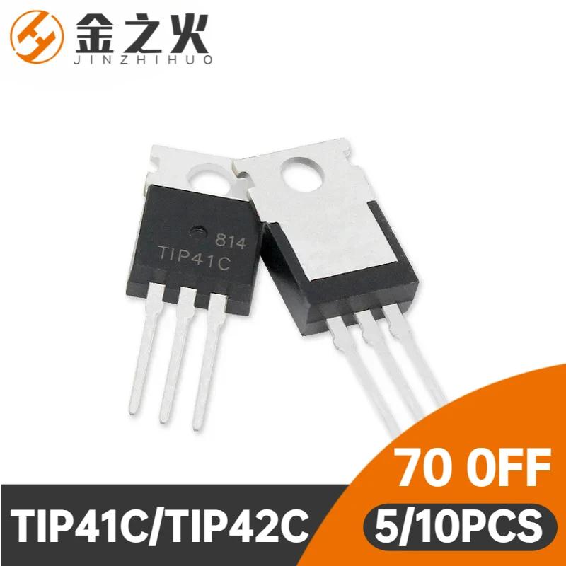 5/10PCS TO-220 Transistor TIP41C TIP42C 100V 6A NPN Transistors TIP41 TIP42