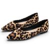 Plus Size 35-42 Women's Leopard Pointed Toe Flats Loafers Shallow Slip On Shoes Ladies Dress Office Ballerinas Mujer Mocasines
