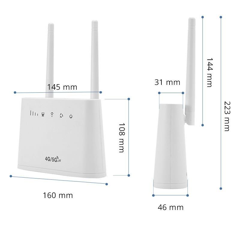 4G LTE CPE Router with SIM Support for Home WiFi, Single Network Port, Compatible In Russia and Europe.