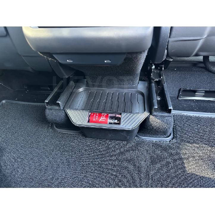Rear Center Console Organizer for Tesla Model Y Juniper 2025 2026 Trash Can 2nd Row Under Floor Storage Box Bin Mat Accessories
