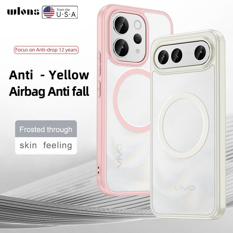 For VIVO X300 FE Magsafe Magnetic Matte PC Phone Case For VIVO X300 FE X 300 Magsafe Wireless Charging Shockproof Back Cover