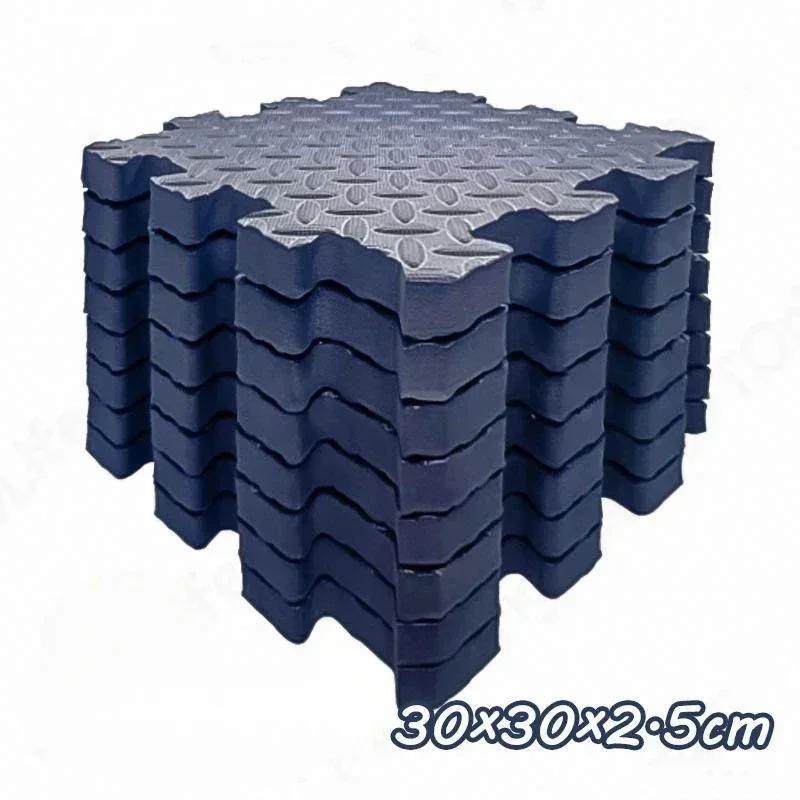6Pcs 2.5cm Thickening Baby Interactive Game Carpet Anti-slip and Shockproof Living Room and Bedroom Mat Children's Room Carpet