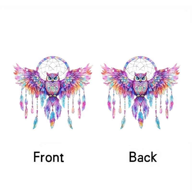 Colorful Avian Acrylic Bird Pendant Wall Decorations Light Hanging Art works For Indoor and outdoor Space Ornamentation