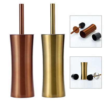 Easily Accessible Gold Stainless Steel Toilet Brush Designed for Comfort