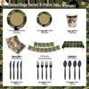 Jingzhou Camouflage Disposable Party Tableware Set