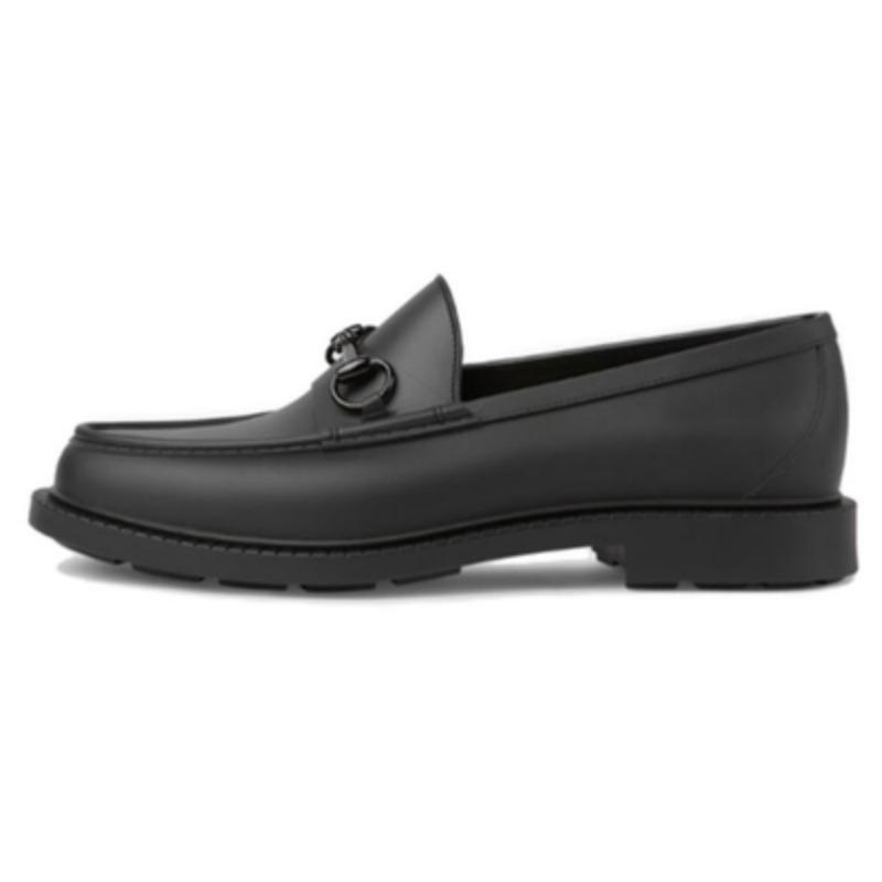

Gucci Horsebit Rubber Loafer Men s Black 771340 J8700 1000 EU 39 срібний