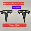 ABS 1 PZ 2 PZ 3 PZ Auto Anteriore Per Tesla ModelY Model3 Copri Cofano Adesivo Emblema Styling Carrozzeria Posteriore Bagagliaio Badge Decalcomania Accessori JI3