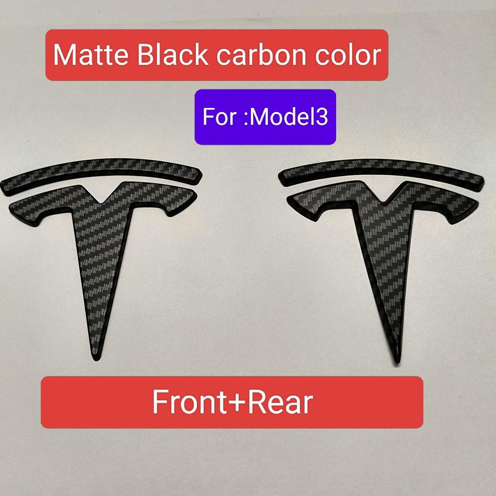 ABS 1 PZ 2 PZ 3 PZ Auto Anteriore Per Tesla ModelY Model3 Copri Cofano Adesivo Emblema Styling Carrozzeria Posteriore Bagagliaio Badge Decalcomania Accessori JI3