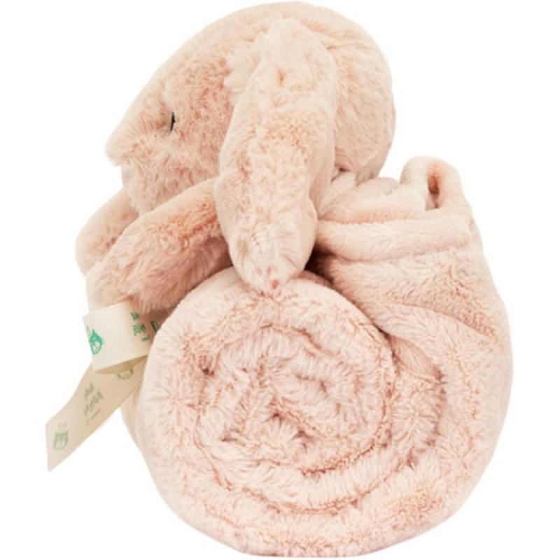 JELLYCAT Shy Series Bonnie Rabbit Rouge Pink Blanket Soothing Towel