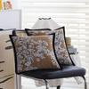 Light Luxury French-style Pillow for Sofa, Living Room, High-end Cushion, Bed Pillow, Car Lumbar Pillow, Brown Pillowcase with Core