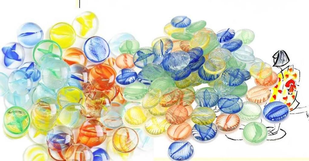 Camel Toys Glass Counter 123 Set, 3 Types, 123 Pieces, Made in Japan