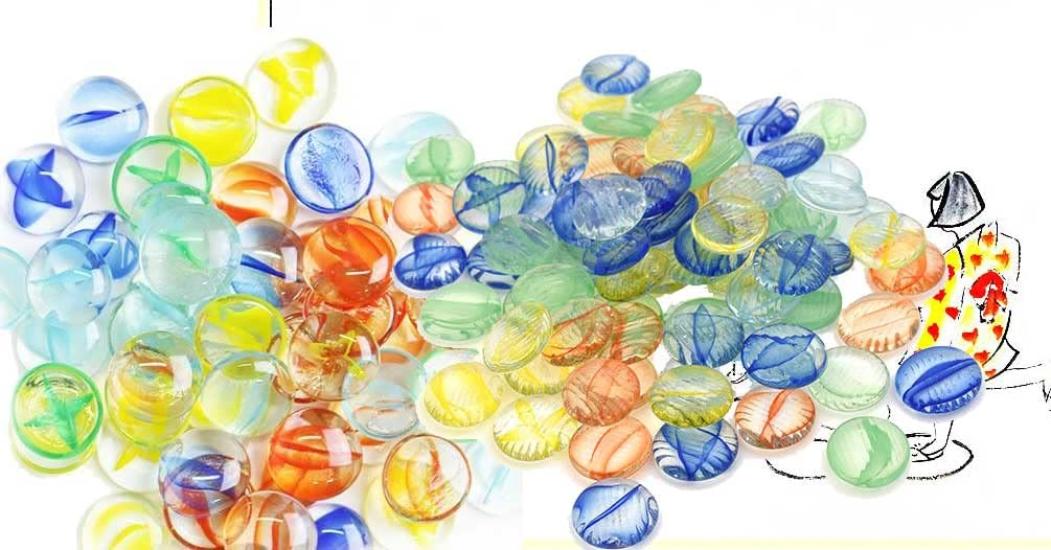 

Camel Toys Glass Counter 123 Set, 3 Types, 123 Pieces, Made in Japan