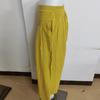 Women's Summer Cotton Linen Elastic Waist Wide-Leg Retro Pants