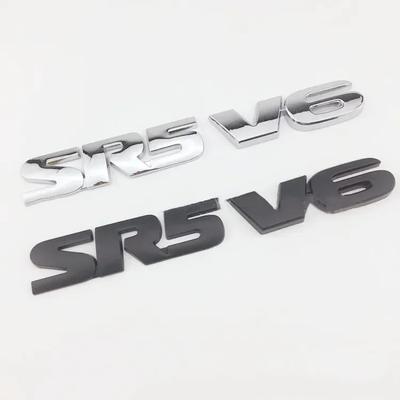 3D Metal SR5 V6 Litera Spate Portbagaj Emblemă Insignă Autocolant Decals Accesorii Styling Auto pentru Tundra