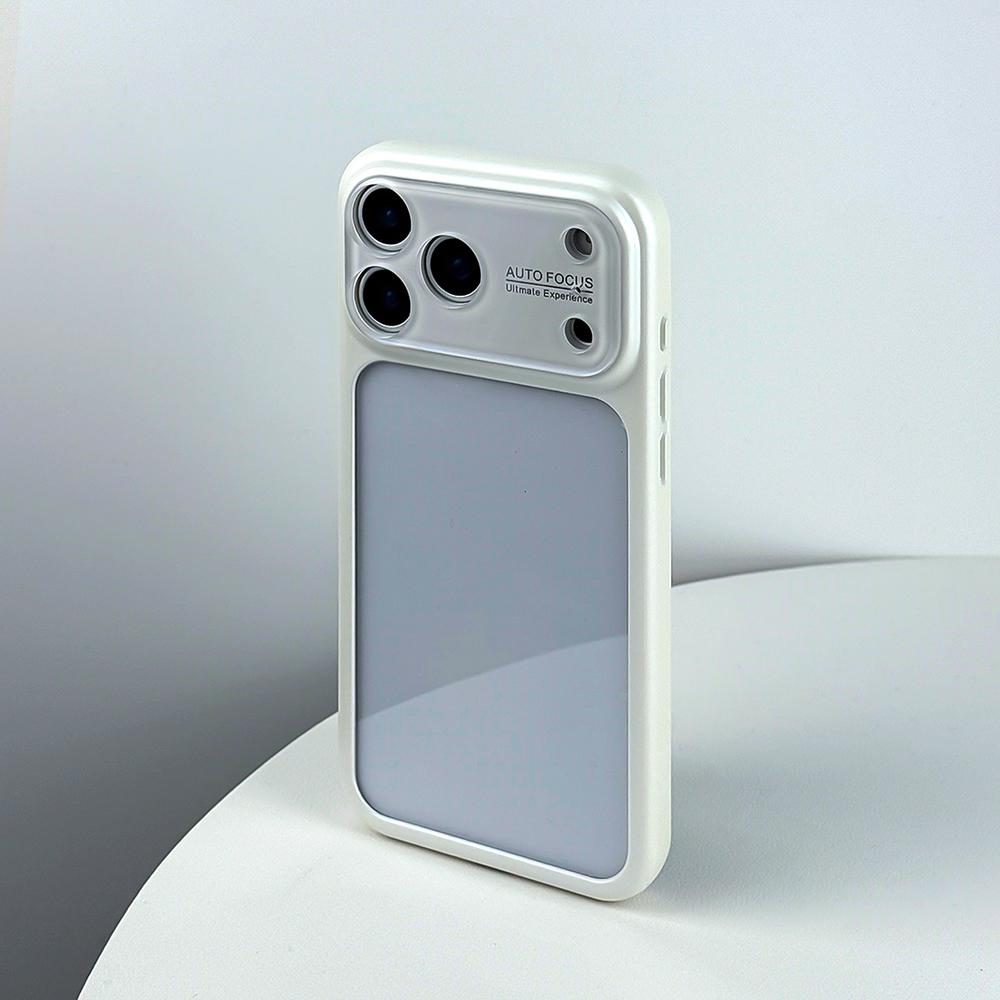 New Candy Color Clear Large Window Case for For Iphone 17 16 1 Pro Max Camera Protection Shockproof Transparent Acrylic Hard Cover