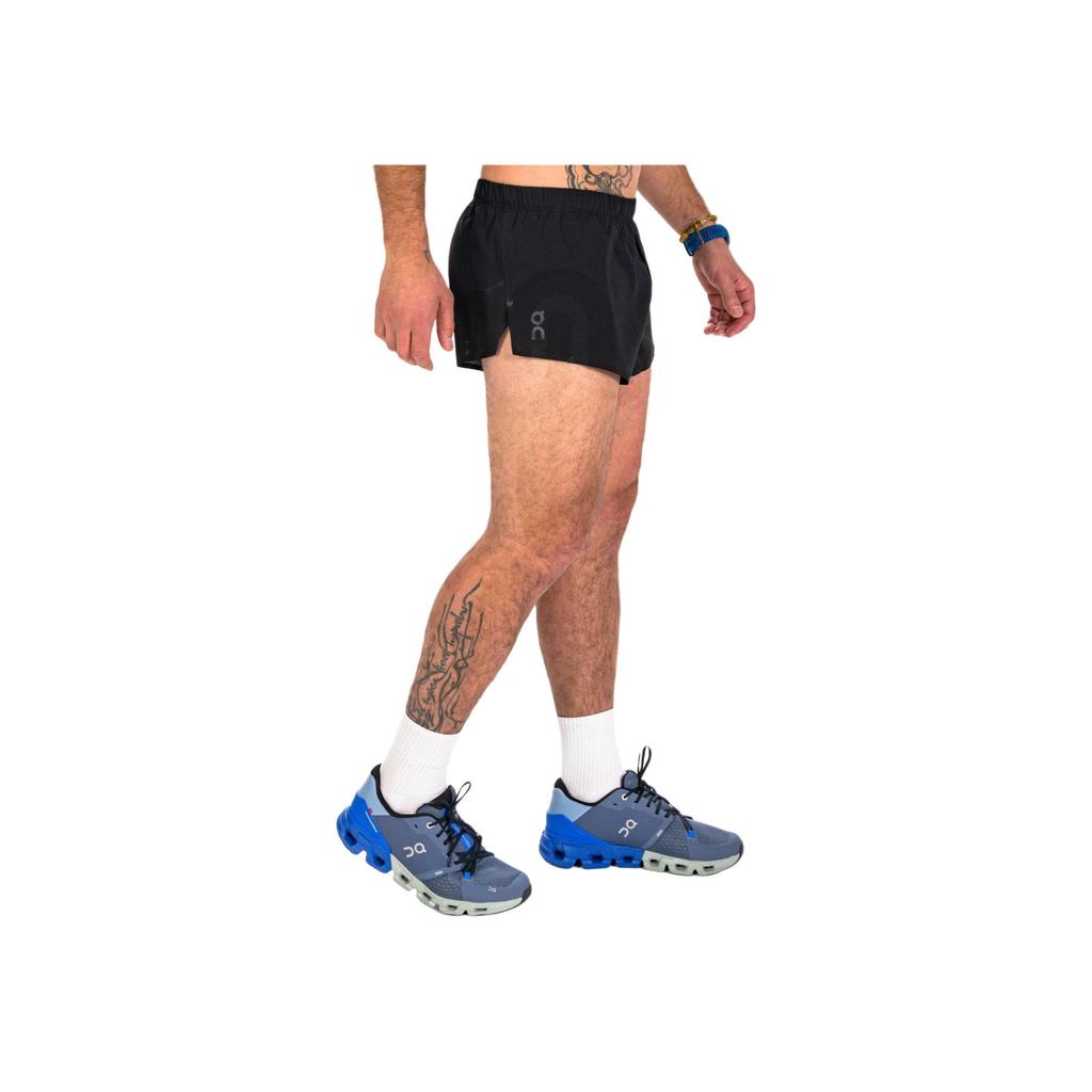 On Race Shorts Elastic Solid Color Casual Sports Shorts Men shorts Black 115.00131