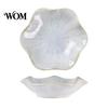 Ceramic Dipping Dish Soy Sauce Plate, Lotus Leaf Design, High-Temperature Fired Home Decorative Unique Texture Jewelry Holder, for Vinegar Snack Small