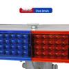 Double-Sided Solar LED Traffic Warning Light: Red & Blue Flashing Signals for Road Construction