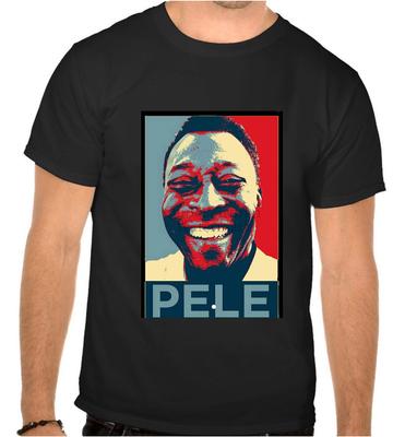 26 PELE x BRASILIEN - Fußball-Ikone Logo Schwarzes T-Shirt -1056- Unisex T-Shirt