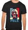 26 PELE x BRASILIEN - Fußball-Ikone Logo Schwarzes T-Shirt -1056- Unisex T-Shirt