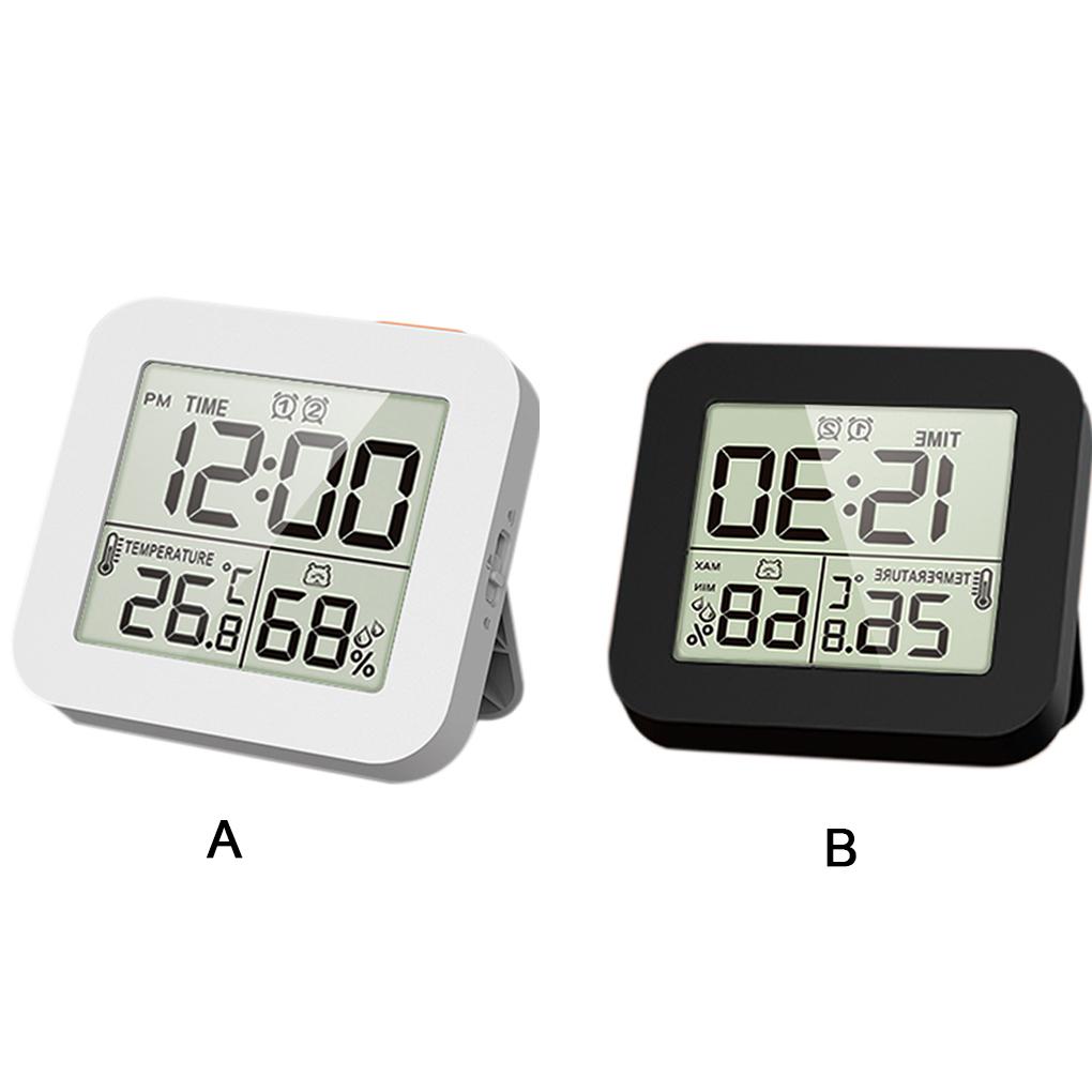 ABS Timer And Humidity Meter Stay Organized With Waterproof Shower Clock Humidity Thermometer Cycle