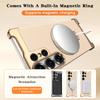 High End Luxury Leather Frameless for Magsafe Case for Samsung Galaxy S26Ultra S25 S24 Ultra Wireless Charge Protect Stand Cover