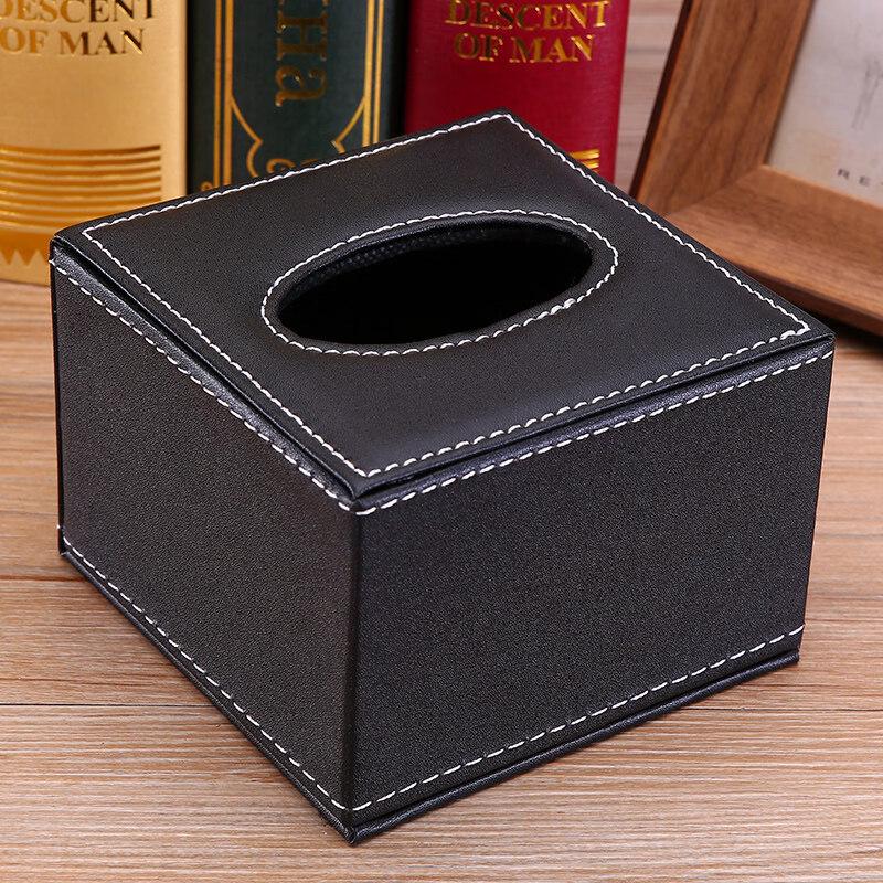 LIEI European Leather Tissue Box