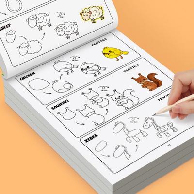 Step-by-Step Guide Animals Drawing Book Figure Templates Painting Book  Kids Activities