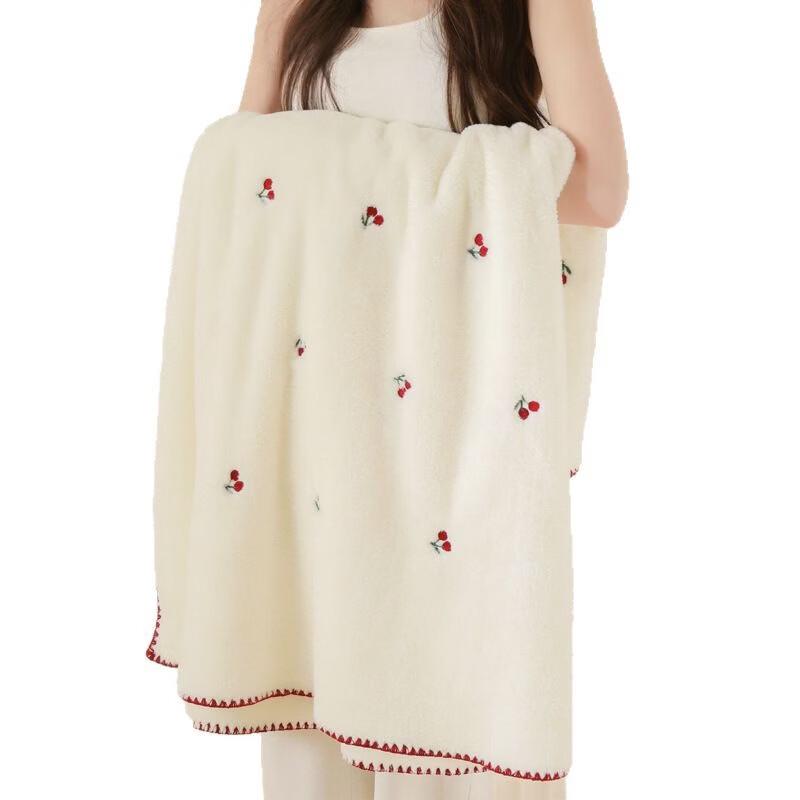 Brangdy Cherry Embroidered Blanket