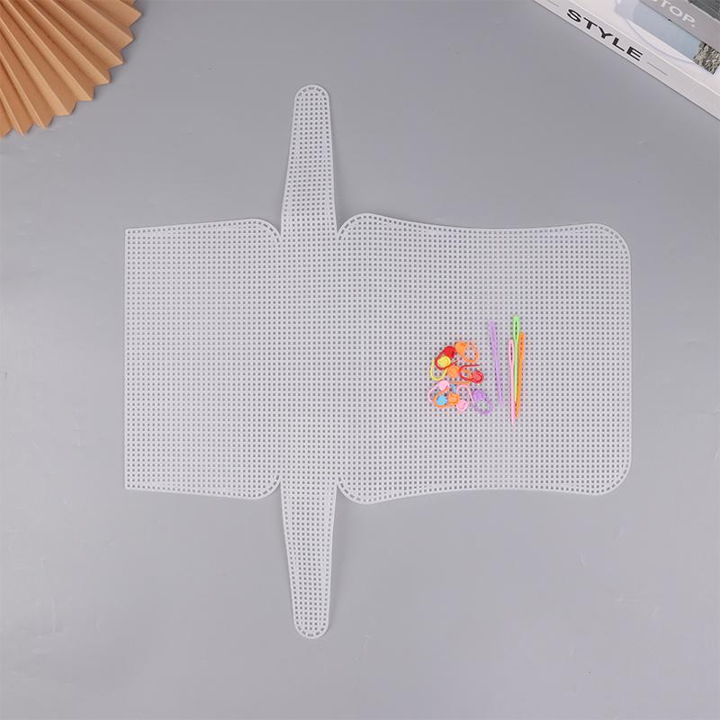 Plastic Mesh For Bag Making Diy Handcraft Bags Weaving Material Latch Hook Bags Made Plastic Grid Hook Crafts Making Accessories