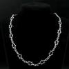 Retro Hip-hop Sliver Color Thorns Knotted Necklace Bracelets Set for Men Women Gothic Punk Streetwear Zircon Sets Accessories
