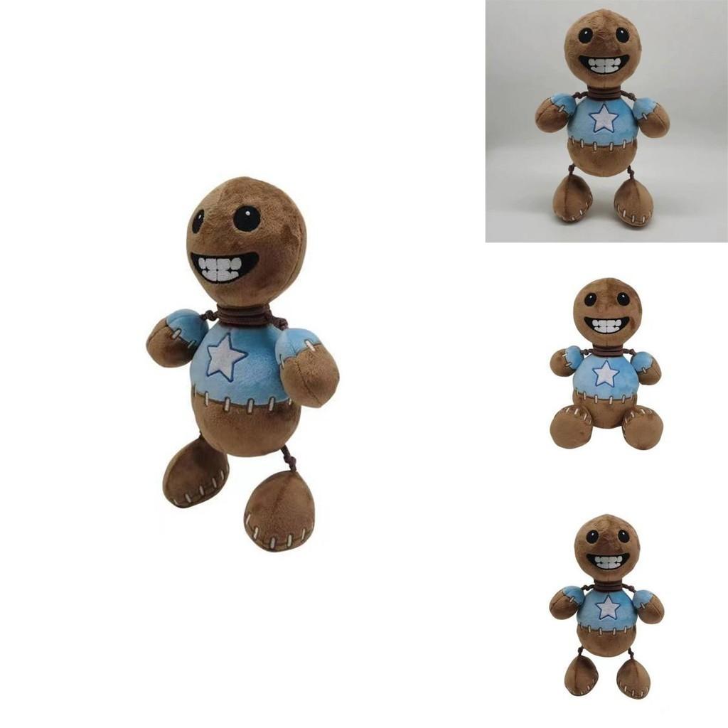 Kick The Buddy Plush Toy Crystal Soft Fur, Brown, 30cm Height, Pp Cotton Filling
